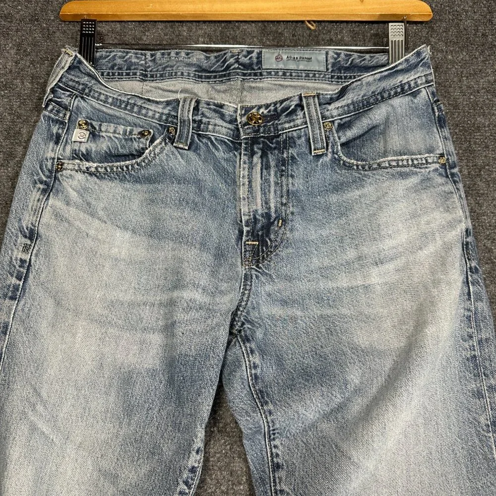 AG Adriano Goldschmied Jeans Mens 30 Straight Light Cotton Stretch Broken In - Picture 3 of 9